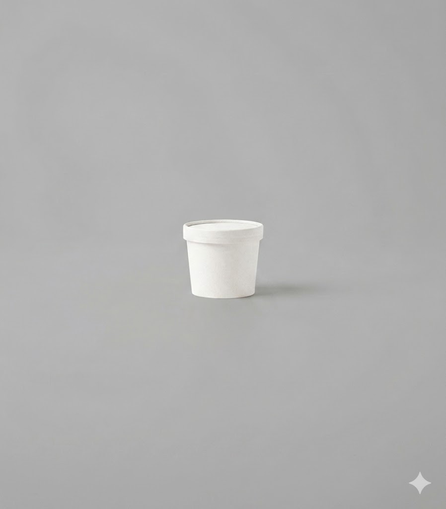 WHITE KRAFT SOUP BOWL 