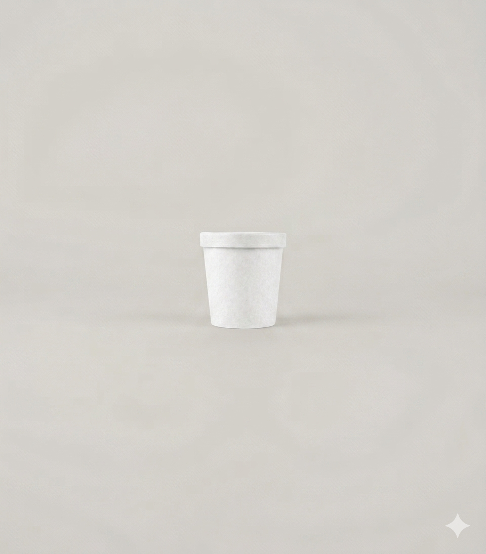 WHITE KRAFT SOUP BOWL