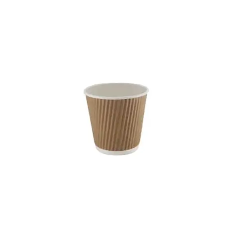BROWN KRAFT RIPPLE WALL CUP