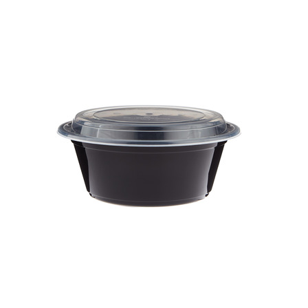 BLACK BASE ROUND CONTAINER 