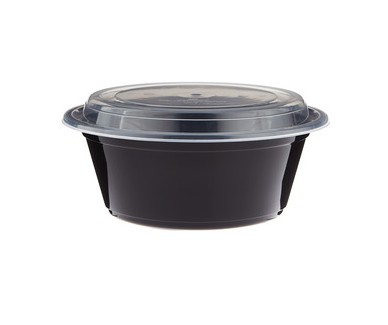 BLACK BASE ROUND CONTAINER 