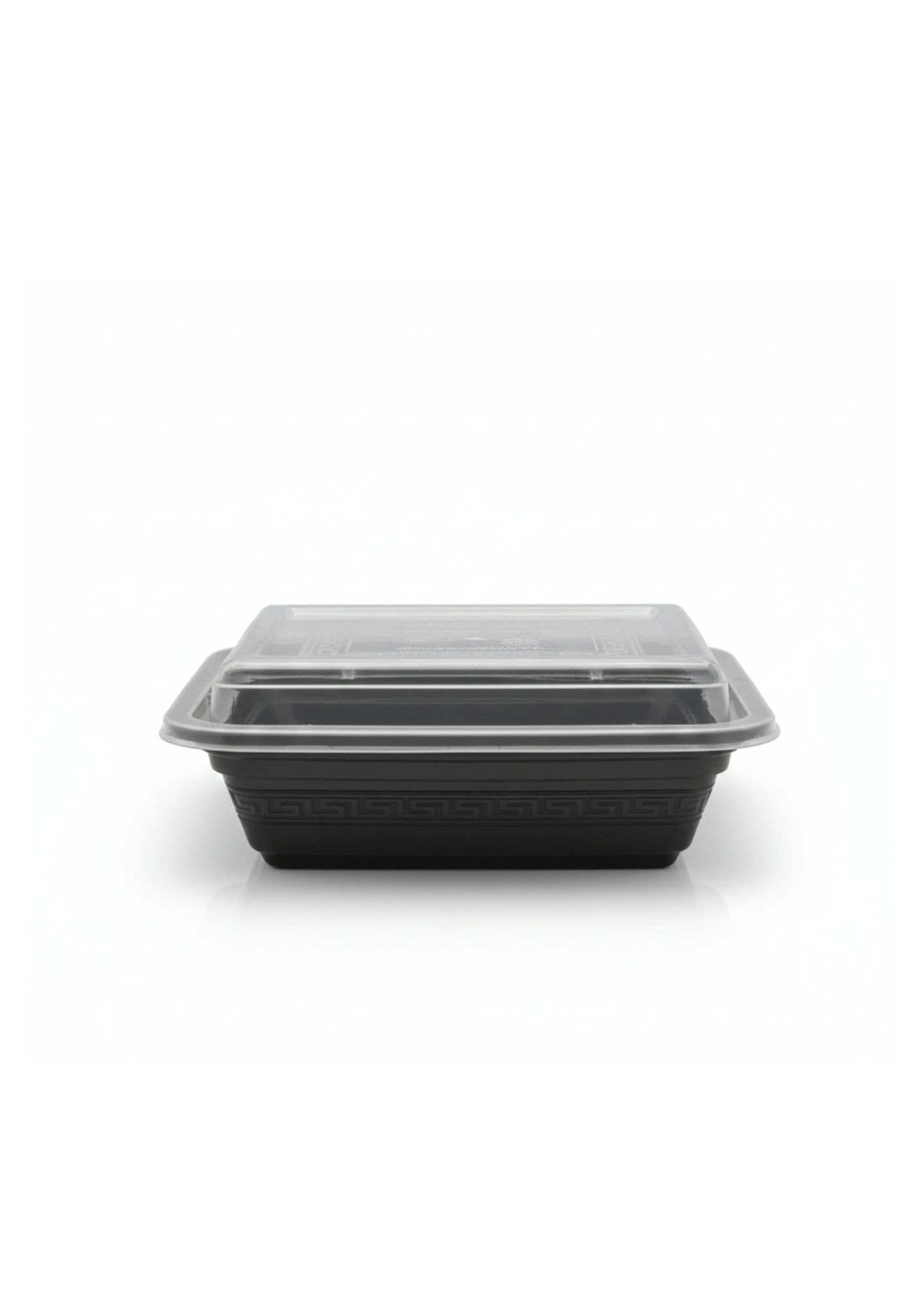 BLACK BASE RECTANGULAR CONTAINER