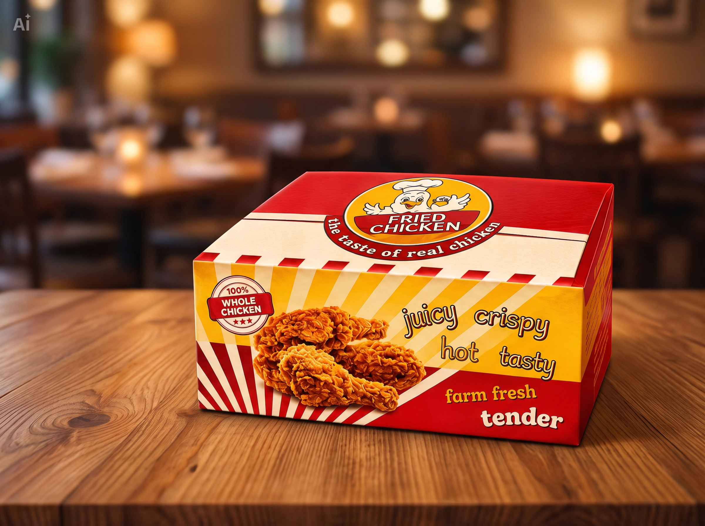 PRINTED PAPER DINNER BOX 
