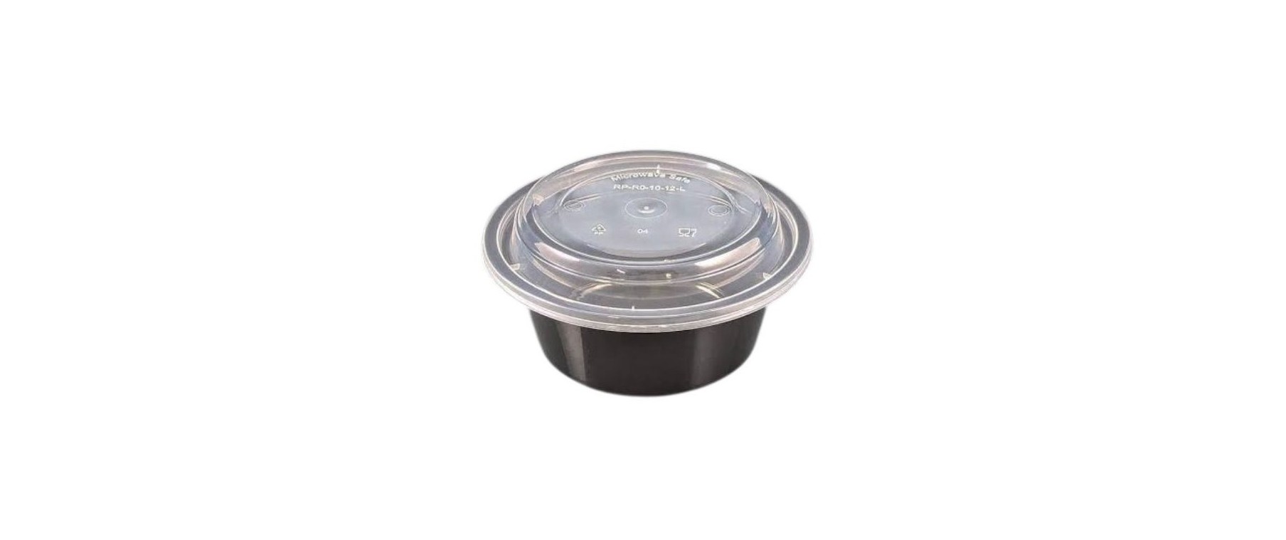 BLACK BASE ROUND CONTAINER 